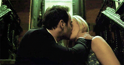 Man And Woman At Cal Office GIF