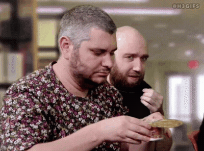 Man And Woman At Microphones Saying In Ethan's Opinion GIF
