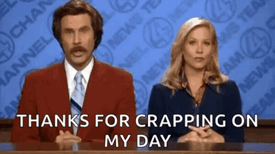 Man And Woman At News Desk GIF