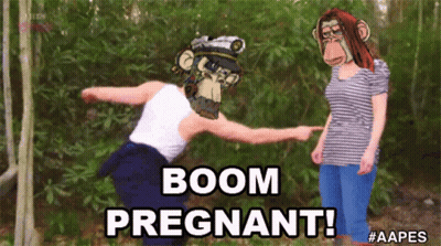 Man And Woman Boxing In Living Room GIF