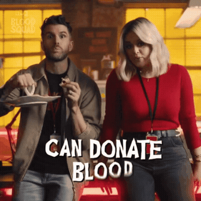 Man And Woman Can Donate Blood GIF