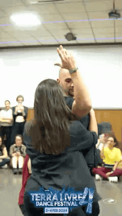 Man And Woman Dancing At Terra Livre Dance Festival GIF
