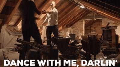 Man And Woman Dancing Attic Dance With Me Darlin GIF