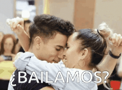 Man And Woman Dancing Bailamos GIF