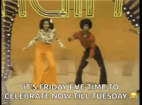 Man And Woman Dancing Friday Eve GIF