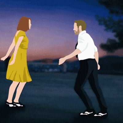 Man And Woman Dancing In A Field GIF