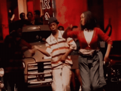 Man And Woman Dancing In Club GIF
