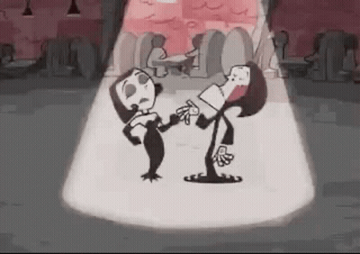 Man And Woman Dancing In Diner GIF