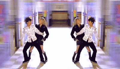 Man And Woman Dancing In Hallway I Love You GIF