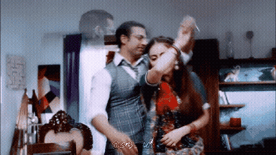 Man and Woman Dancing in Living Room @sm_w