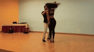 Man and Woman Dancing in Studio