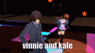 Man And Woman Dancing In Video Game Vinnie And Kale GIF