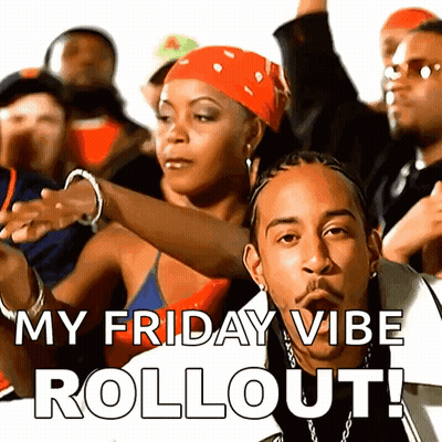 Man And Woman Dancing My Friday Vibe Rollout GIF