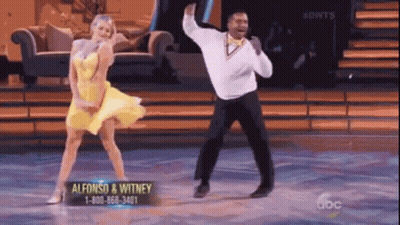 Man And Woman Dancing On Dance Show GIF