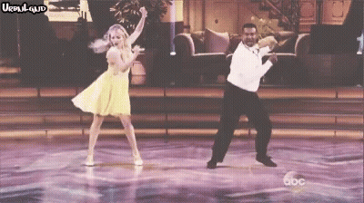 Man And Woman Dancing On Dancing With The Stars GIF