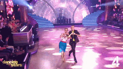 Man And Woman Dancing On Dancing With The Stars GIF