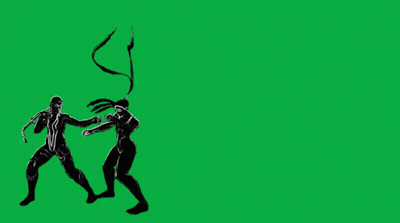 Man And Woman Dancing On Green Screen GIF