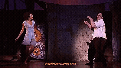 Man And Woman Dancing On Stage GIF