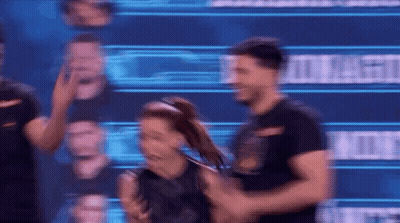 Man And Woman Dancing On Stage GIF