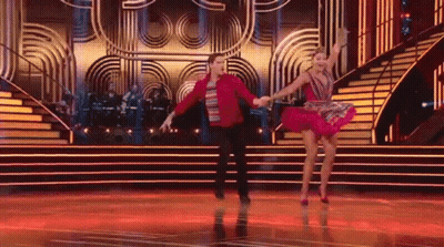 Man And Woman Dancing On Stage GIF