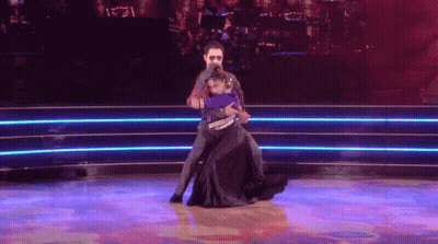 Man And Woman Dancing On Stage GIF