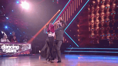 Man And Woman Dancing On Stars GIF