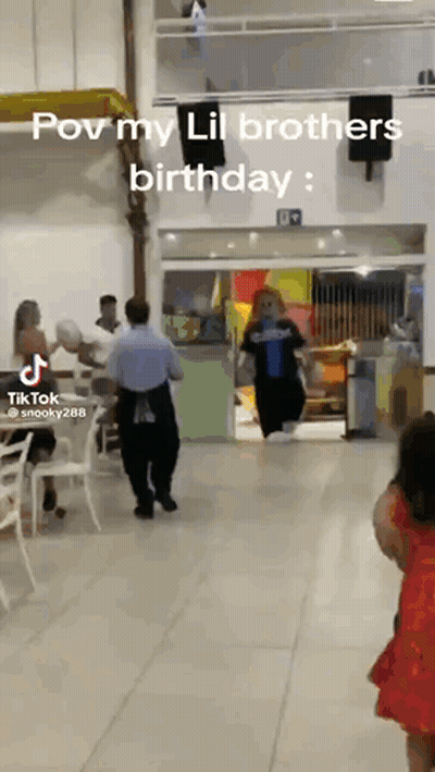 Man And Woman Dancing Pov My Lil Brothers Birthday GIF