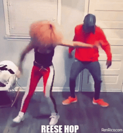 Man And Woman Dancing Reese Hop GIF