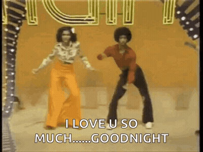 Man And Woman Dancing Saying I Love U So Much Goodnight GIF