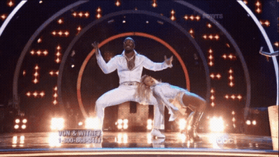 Man And Woman Dancing Stage Phone Number Von & Whitney GIF