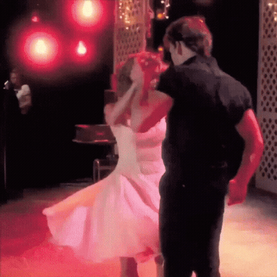 Man And Woman Dancing Together GIF