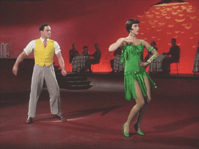 Man And Woman Dancing, Woman In Green Dress GIF