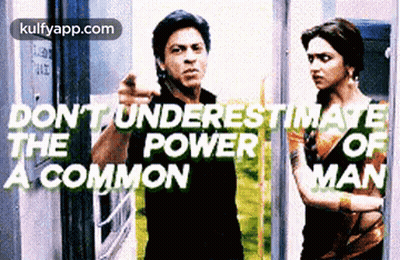 Man And Woman Don't Underestimate The Power Of A Common Man GIF