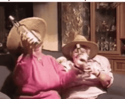 Man And Woman Drinking Wine GIF