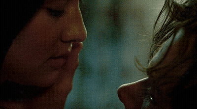 Man And Woman Faces Close Up GIF