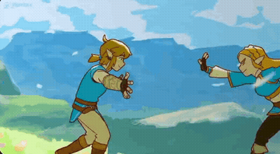 Man And Woman Fighting In Video Game GIF
