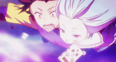 Man And Woman Flying Cartoon GIF