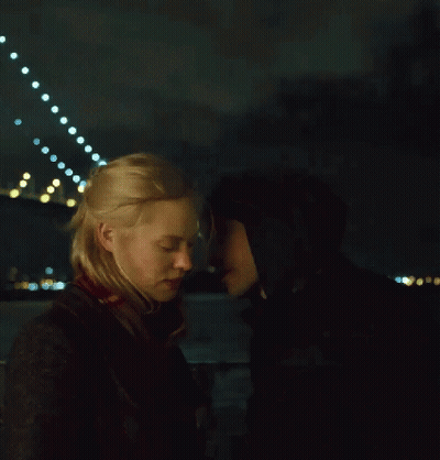 Man And Woman Gazing At Night GIF