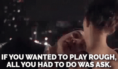 Man And Woman Having Sex In Hot Tub Saying If You Wanted To Play Rough GIF
