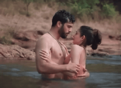 Man And Woman Having Sex In Water GIF