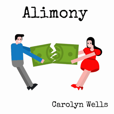 Man and Woman Holding Broken Dollar Bill Alimony