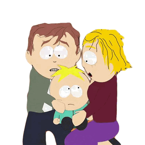 Man And Woman Holding Child Sticker