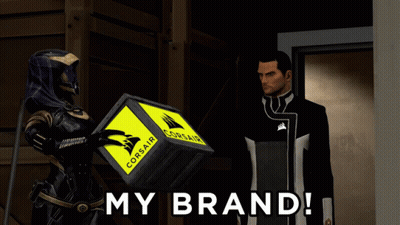 Man And Woman Holding Corsair Box GIF
