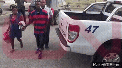 Man And Woman Holding Hands By White Truck 47 GIF