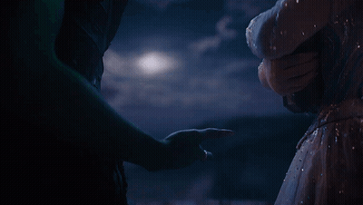 Man And Woman Holding Hands In Dark GIF