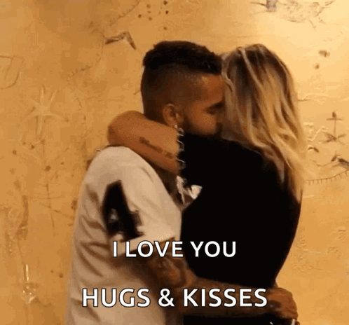 Man And Woman Hugging GIF