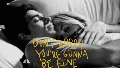 Man And Woman Hugging Black And White Don't Worry You're Gunna Be Fine GIF