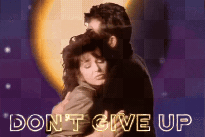 Man And Woman Hugging Don't Give Up GIF