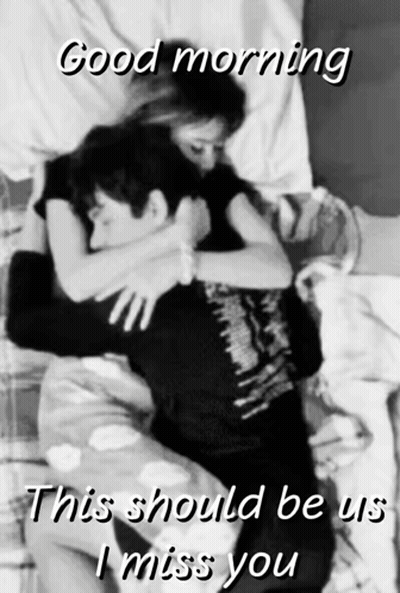 Man and Woman Hugging Good Morning I Miss You