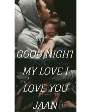 Man And Woman Hugging Good Night Love Sticker
